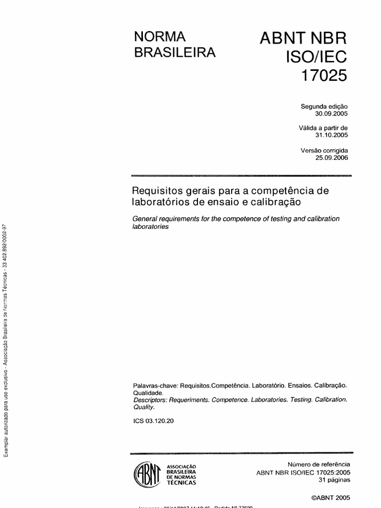 Norma Abnt NBR Iso Iec 17025pdf - 231115 - 171355 | PDF