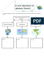 Guía Ubicacion en El Planeta 3° Basico