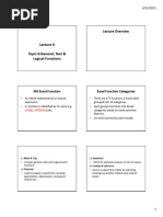 Topic 6 Genral and Logical Functions