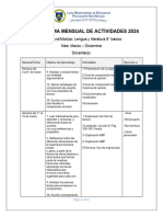 Cronograma Mensual 2024 - 8°