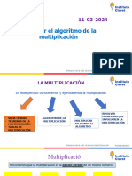 MATEMÁTICA 4° Básico La Multiplicación