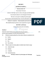 ICSE 2023 Physics Paper Class 10