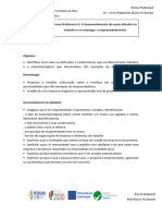 Xxtema 6.2. Empreendedorismo - Guião Trabalho Criação de Empresa Produto