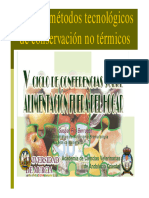 Tecnologias de Conservacion de Alimentos 