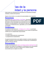 Las Teorías de La Personalidad y La Persona