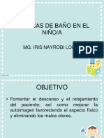 Tecnicas de Baño en El Niño y Cambio Del Pañal