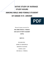 A Comparative Study of Average Study Hours