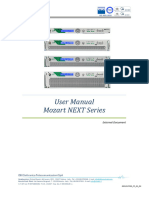 Manual de Usuario Transmisores de FM Serie MOZART NEXT DB Broadcast