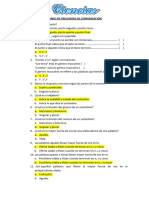 Banco de Preguntas de Comunicación