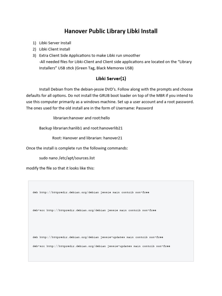 Hanover Library Libki Installation Guide | PDF | Microsoft Windows ...