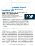 Low Power Wide Area Networks A Survey of Enabling Technologies Applications and Interoperability Needs