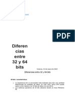 Diferencias Entre 32 y 64 Bits Kirving Somarriba