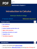 Ch-4 - Introduction To Calculus