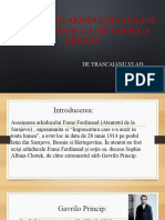 Asasinarea Arhiducelui Franz Ferdinand de Către Gavrilo