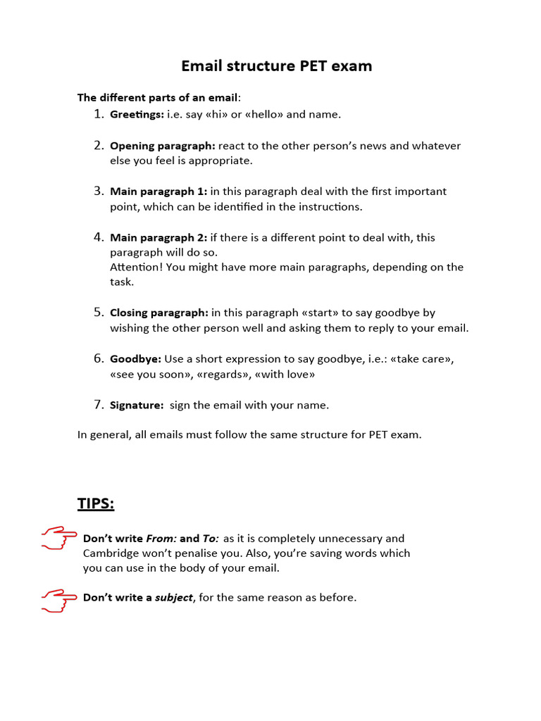 email-structure-pet-exam-and-tips-pdf