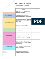 Plan de Trabajo 3º