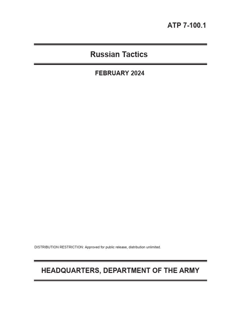 Atp 7 100 1 russian tactics 2024 pdf