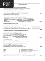 Think III 1&2 Quiz 2