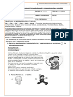 Evaluación Diagnóstica Lenguaje 1ros