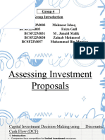 Assessing Investment Proposals