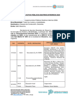 Comunicado Acto Público Destino Interino 2024