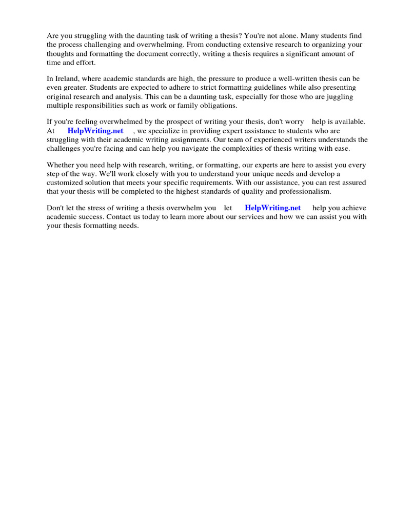 Thesis formatting ireland pdf thesis proofreading