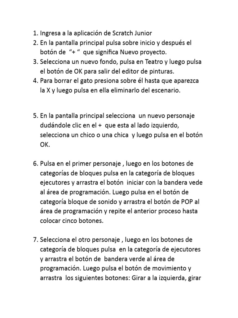 Guía Rápida para Scratch Junior | PDF | Crecimiento personal y ...