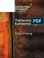 (Elements in Epistemology) Tony Cheng - Transcendental Epistemology-Cambridge University Press (2024)