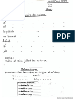 Devoirs CI 08 Mars