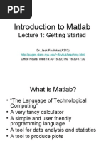 Matlab Lecture 1b