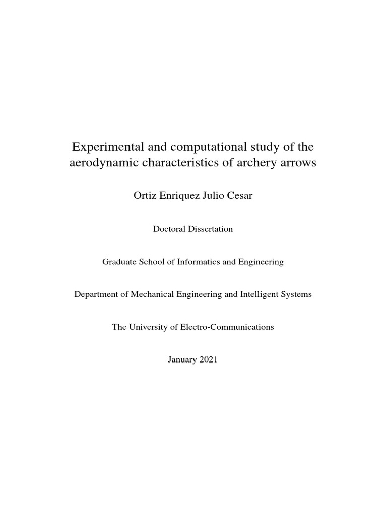 Experimental and Computational Study of The Aerodynamic Characteristics ...