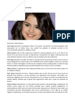 Actividad 1. Entrevista A Selena Gómez