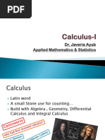 Dr. Javeria Ayub Applied Mathematics & Statistics