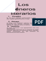 Los Géneros Literarios