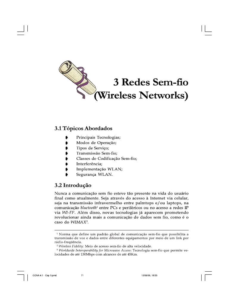 Tecnologias e Modos de Redes Sem-fio | PDF | Rede de computadores | Wi-Fi