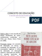 (Slide) CONCEITO DE EDUCAÇÃO