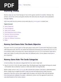Rummy Rules PDF