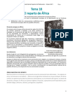 TEMA 18 África - Reparto Del Continente