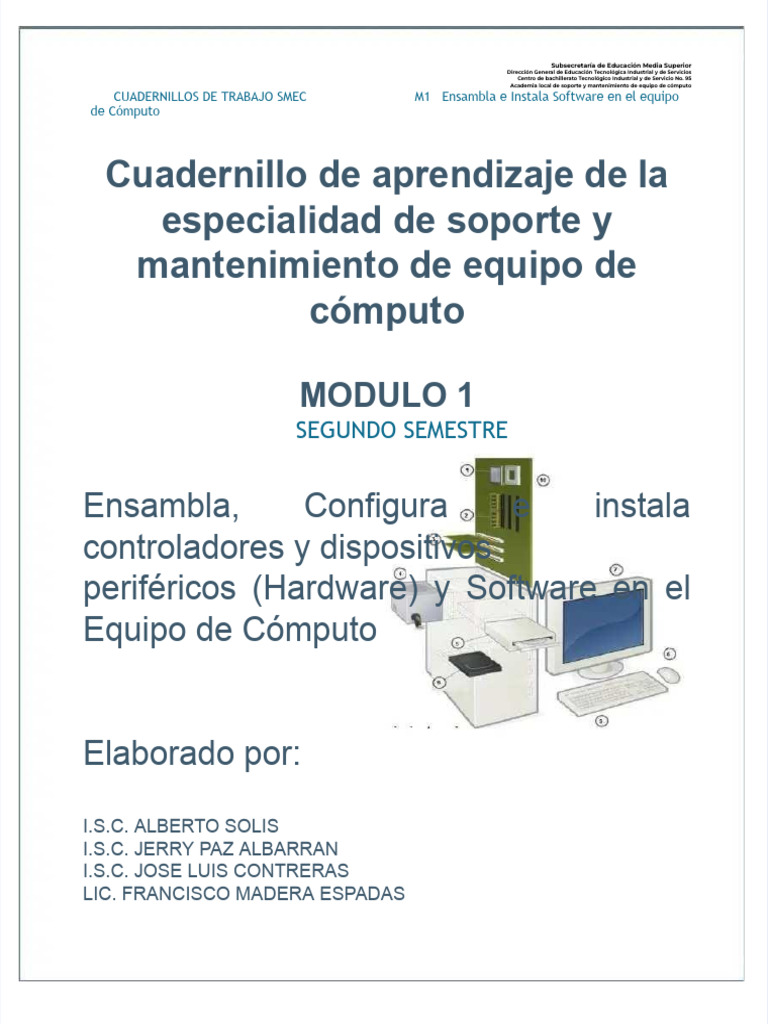 Cuadernillo de Soporte y Mantenimiento | PDF | Hardware de la ...