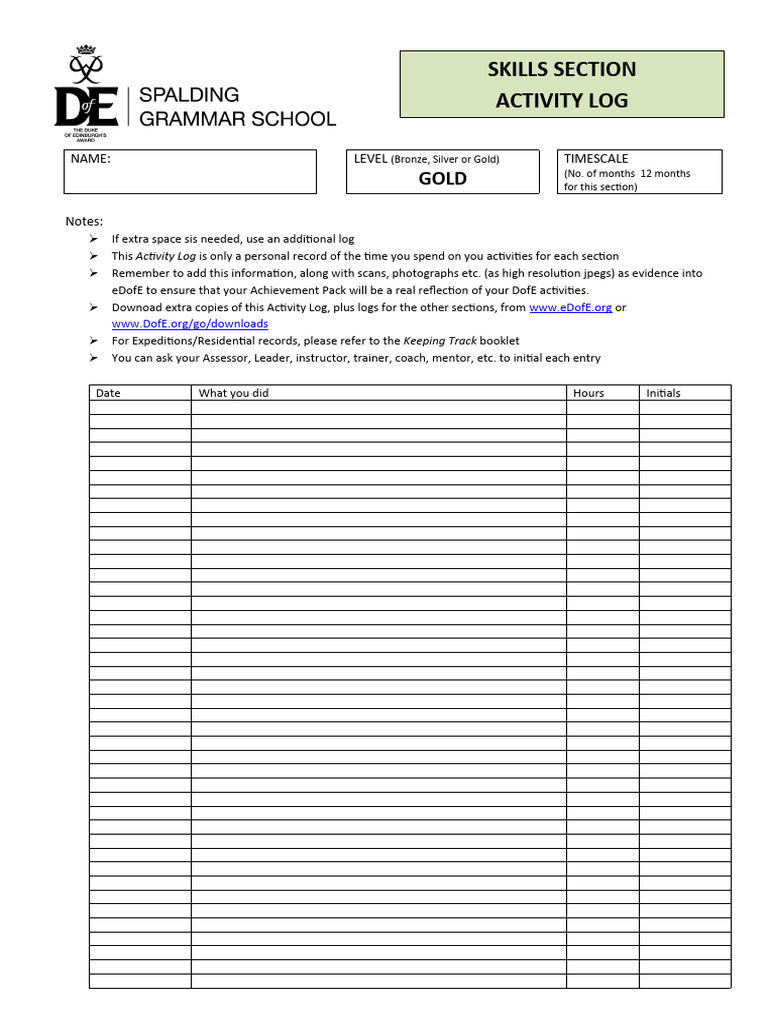 blank-d-of-e-skills-activity-log-pdf