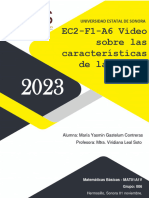 EC2-F1-A6 Video Sobre Las Características de La Recta - Yasmin Gastelum
