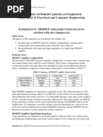 Ecgr3155 Experiment 8 Mosfet Amplifiers Configurations and Input Output Impedances