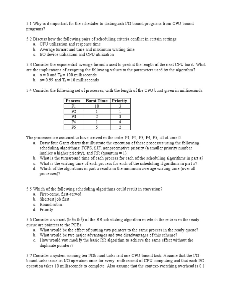 Bai+Tap+Chuong+4 Khanh | PDF | Scheduling (Computing) | Concurrency ...