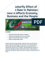 The Butterfly Effect of Interest Rate in Pakistan