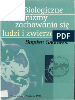 Biologiczne Mechanizmy Zachowania Sie Ludzi I Zwierzat Bogdan Sadowski