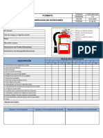 FOR-SSO-030 Inspección de Extintores