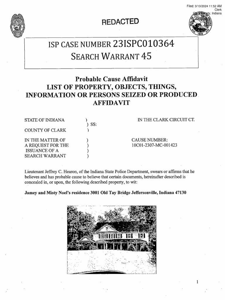 SW 45 Amended Probable Cause Affidavit | PDF | Affidavit | Police Officer