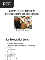 Practical Lecture Slide Preparation - Histology