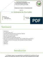 Le Traitement Des Gaz Acides: Exposé Sur