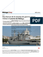 Dos Barcos de La Marina de Guerra Griega Visitan El Puerto de Málaga